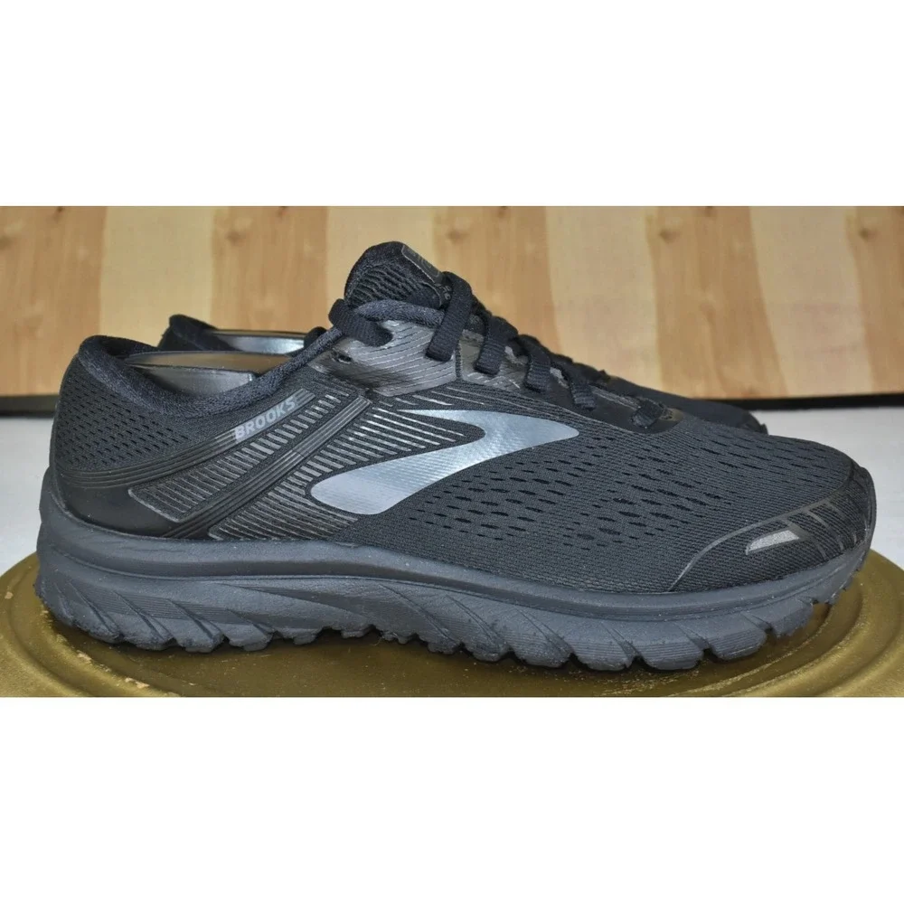 Brooks Adrenaline GTS 18 Women Shoes Size 9 B Black Running Comfort Sneakers